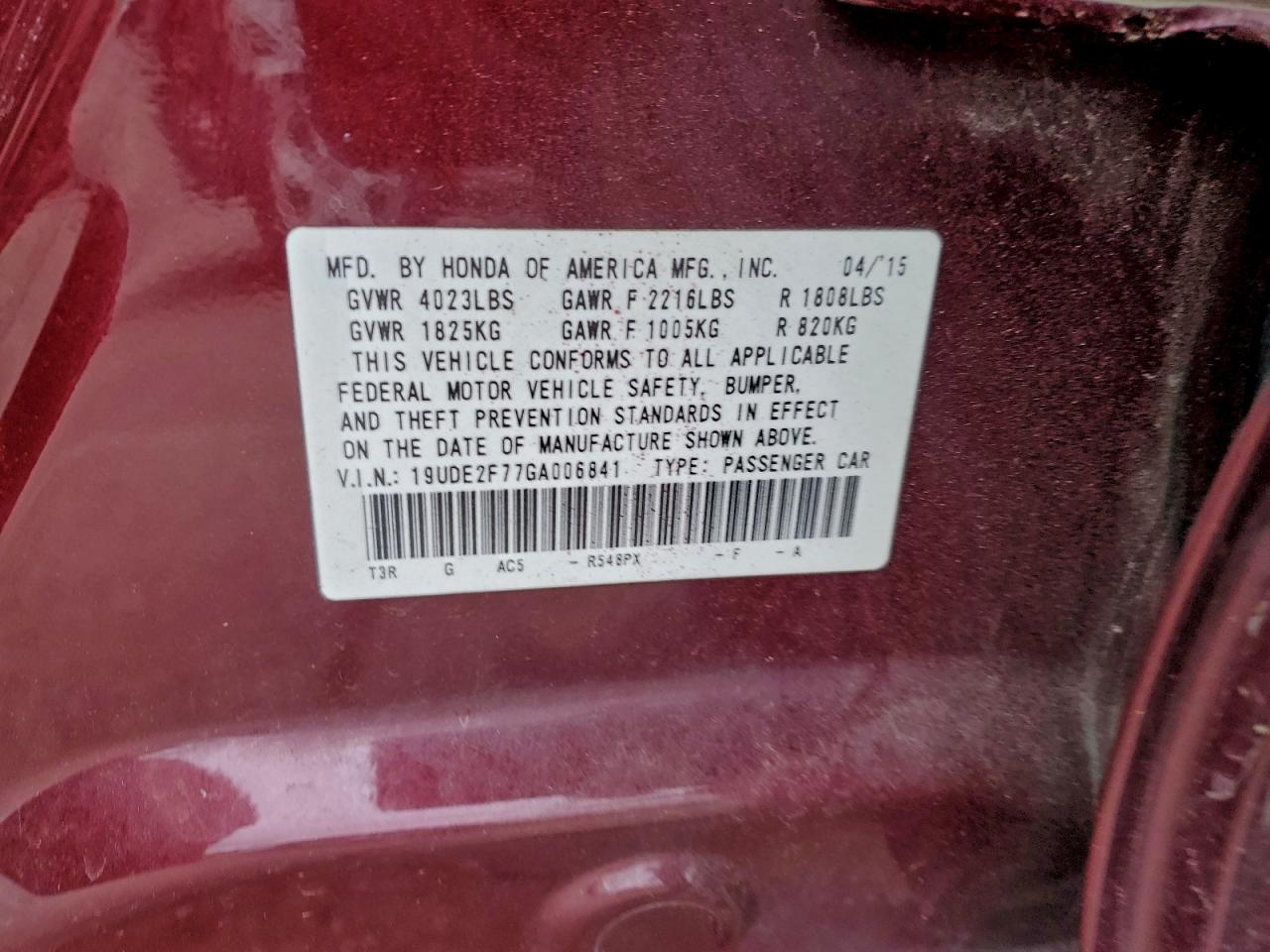 2016 Acura Ilx Premium VIN: 19UDE2F77GA006841 Lot: 94734025