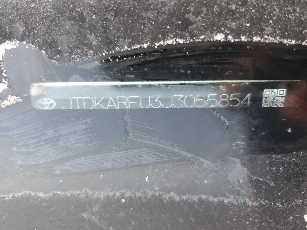 2018 Toyota Prius VIN: JTDKARFU3J3055854 Lot: 92598955