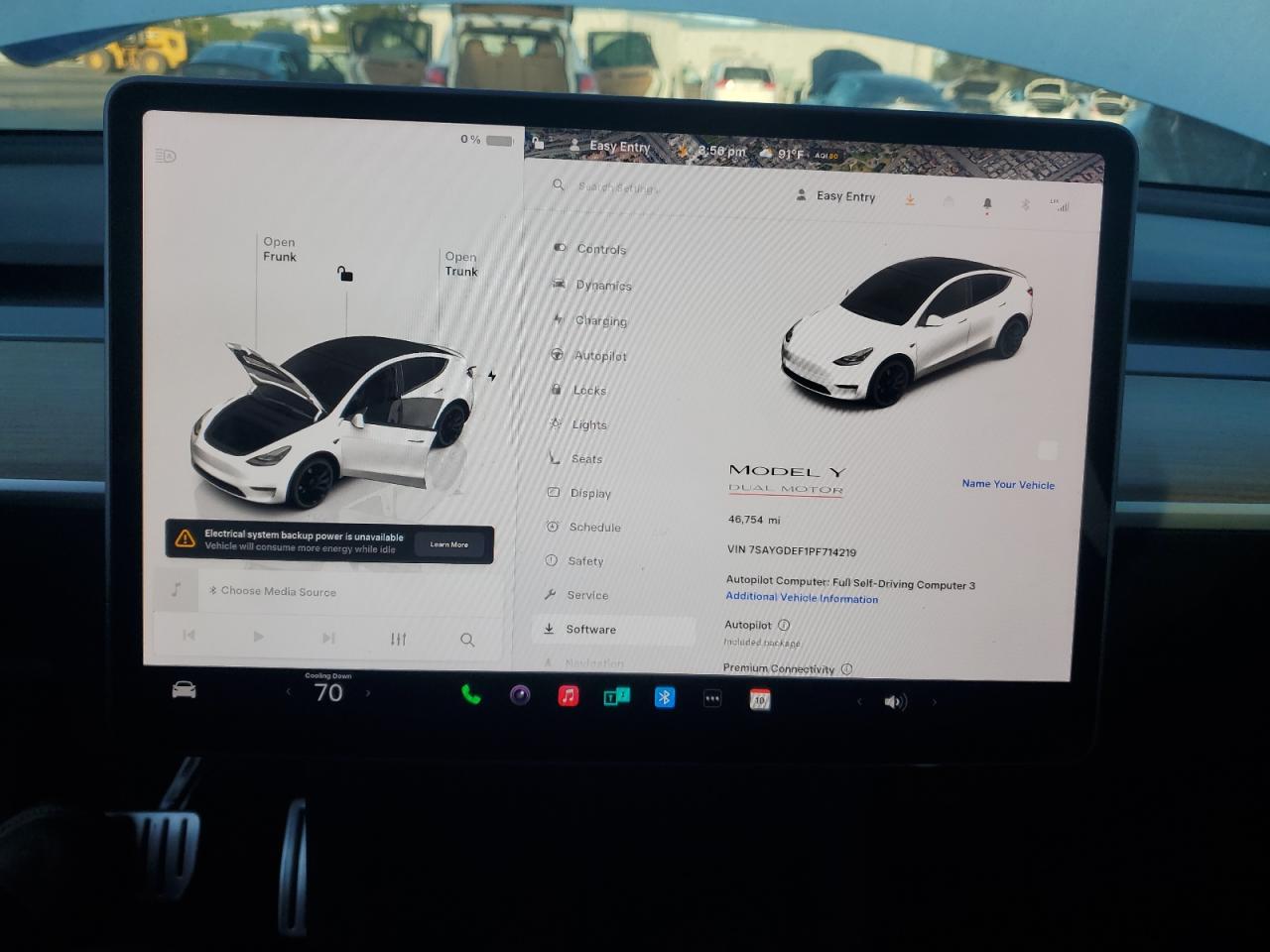 2023 Tesla Model Y VIN: 7SAYGDEF1PF714219 Lot: 91928375