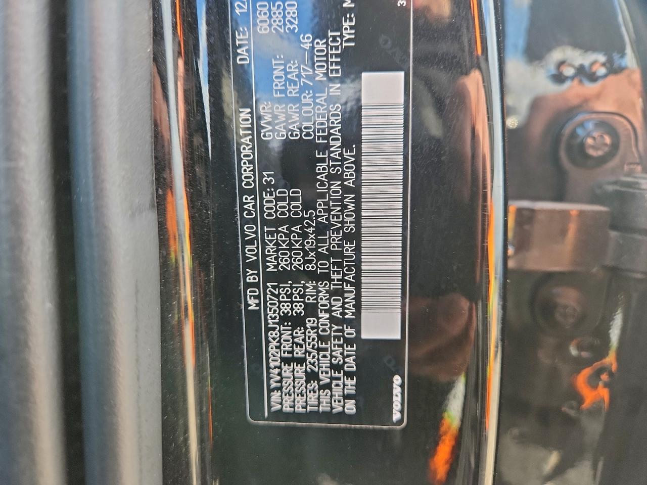 2018 Volvo Xc90 T5 VIN: YV4102PK8J1350721 Lot: 92752705