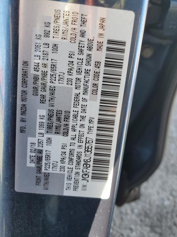 2018 Mazda Cx-5 Sport VIN: JM3KFABM8J1365767 Lot: 92331865