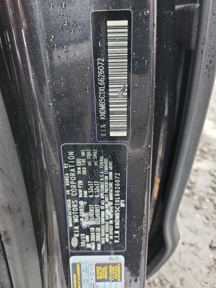 2020 Kia Sedona Lx VIN: KNDMB5C1XL6626072 Lot: 90895885