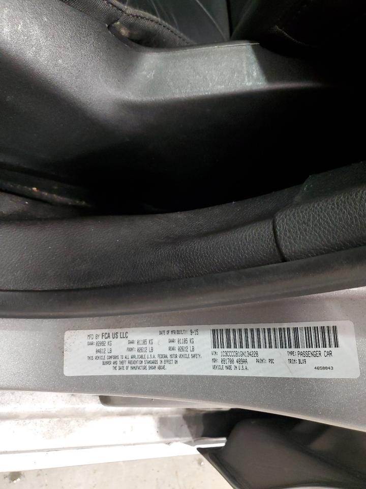 2016 Chrysler 200 C VIN: 1C3CCCCB1GN134228 Lot: 93259945