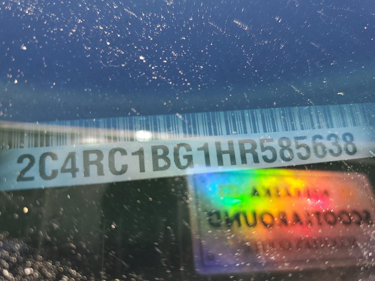 2017 Chrysler Pacifica Touring L VIN: 2C4RC1BG1HR585638 Lot: 91271435