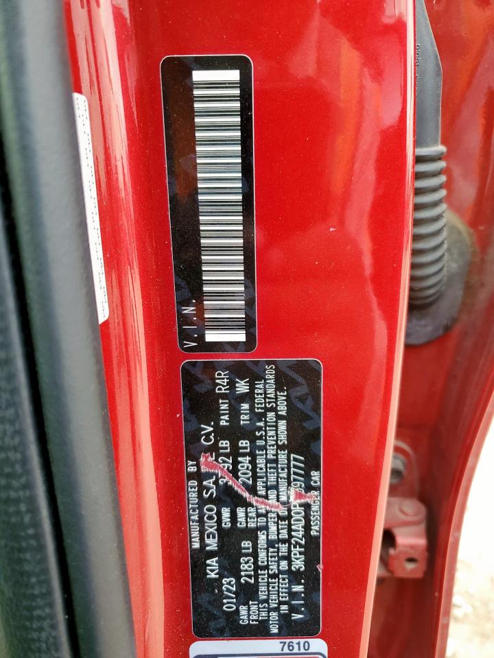 2023 Kia Forte Lx VIN: 3KPF24AD0PE597777 Lot: 93832715