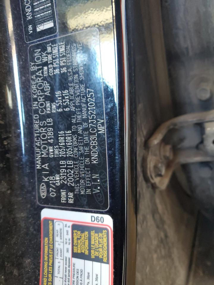 2018 Kia Niro Fe VIN: KNDCB3LC7J5210257 Lot: 91055855