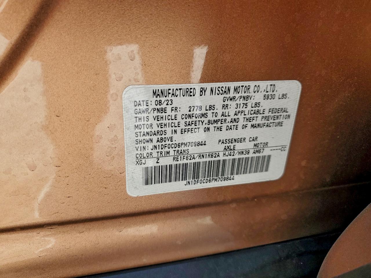 2023 Nissan Ariya Platinum + VIN: JN1DF0CD6PM709844 Lot: 93605065