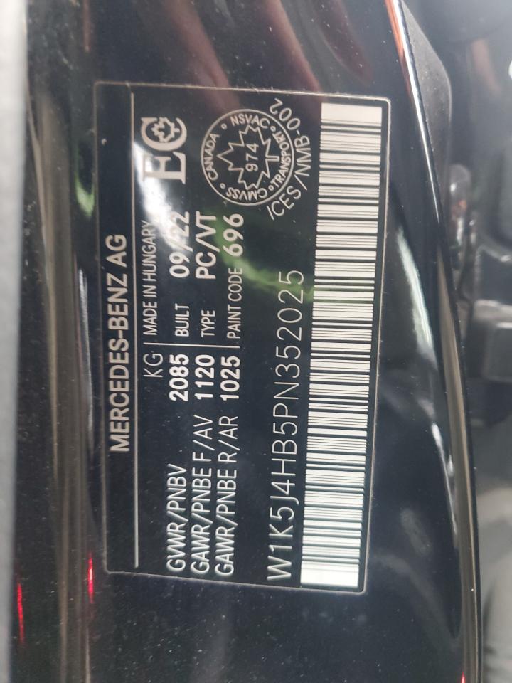2023 Mercedes-Benz Cla 250 4Matic VIN: W1K5J4HB5PN352025 Lot: 91885455