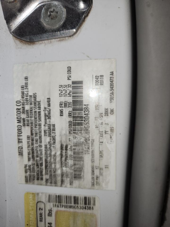 2016 Ford Mustang VIN: 1FATP8EM9G5304384 Lot: 90750785