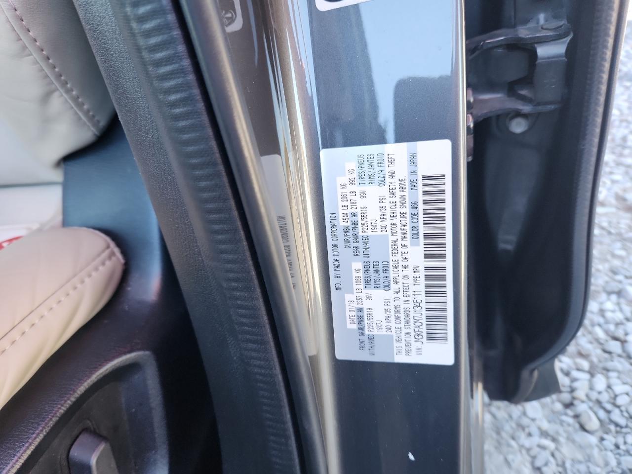 2018 Mazda Cx-5 Touring VIN: JM3KFACM7J1346111 Lot: 91110985