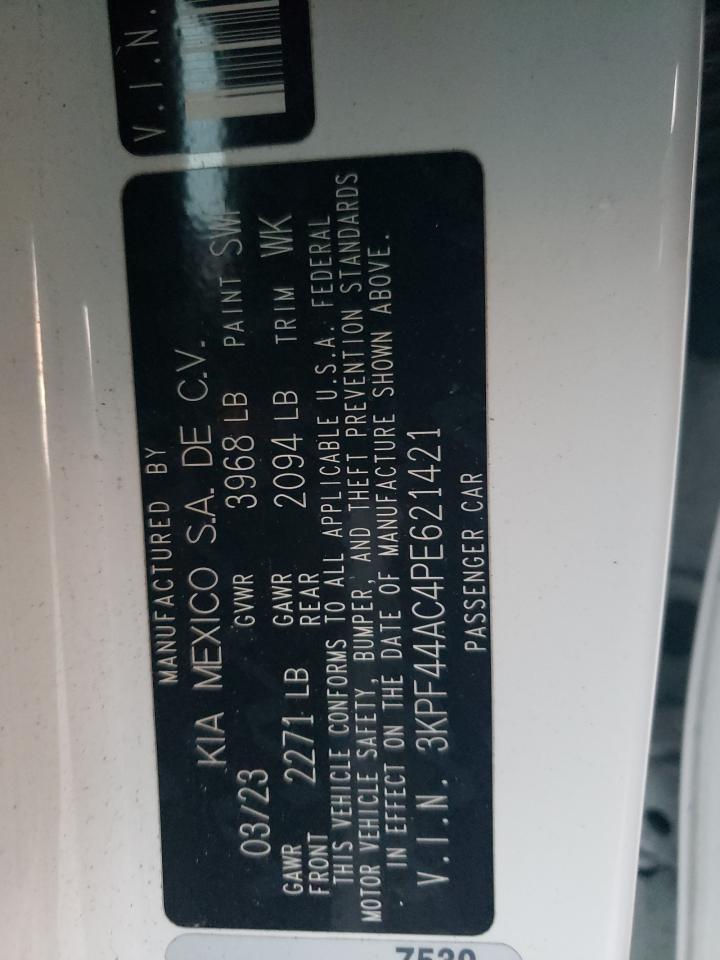 2023 Kia Forte Gt VIN: 3KPF44AC4PE621421 Lot: 92215545