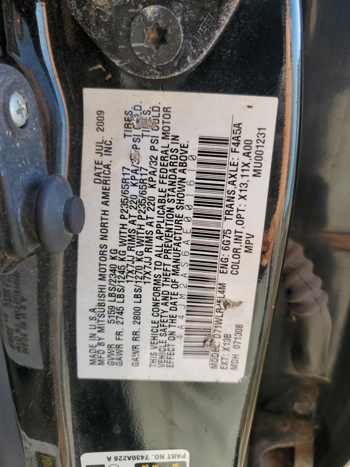 2010 Mitsubishi Endeavor Ls VIN: 4A4JM2AS6AE001610 Lot: 92792015