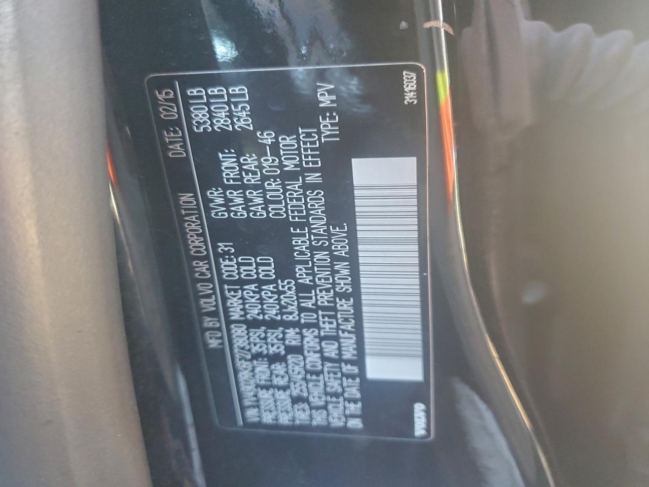 2015 Volvo Xc60 T6 Premier VIN: YV4902RK6F2738080 Lot: 94454175