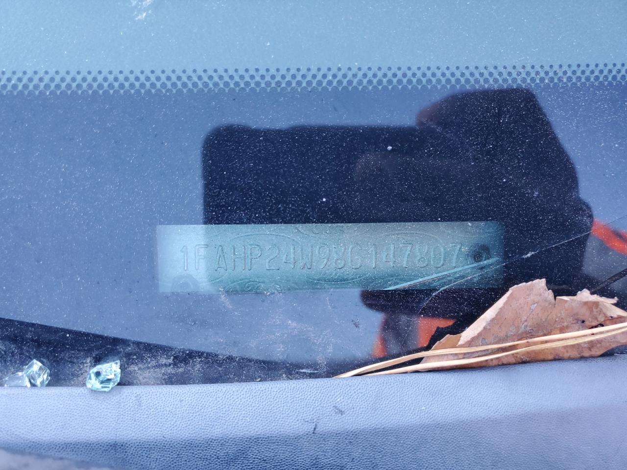 2008 Ford Taurus Sel VIN: 1FAHP24W98G147807 Lot: 91452345