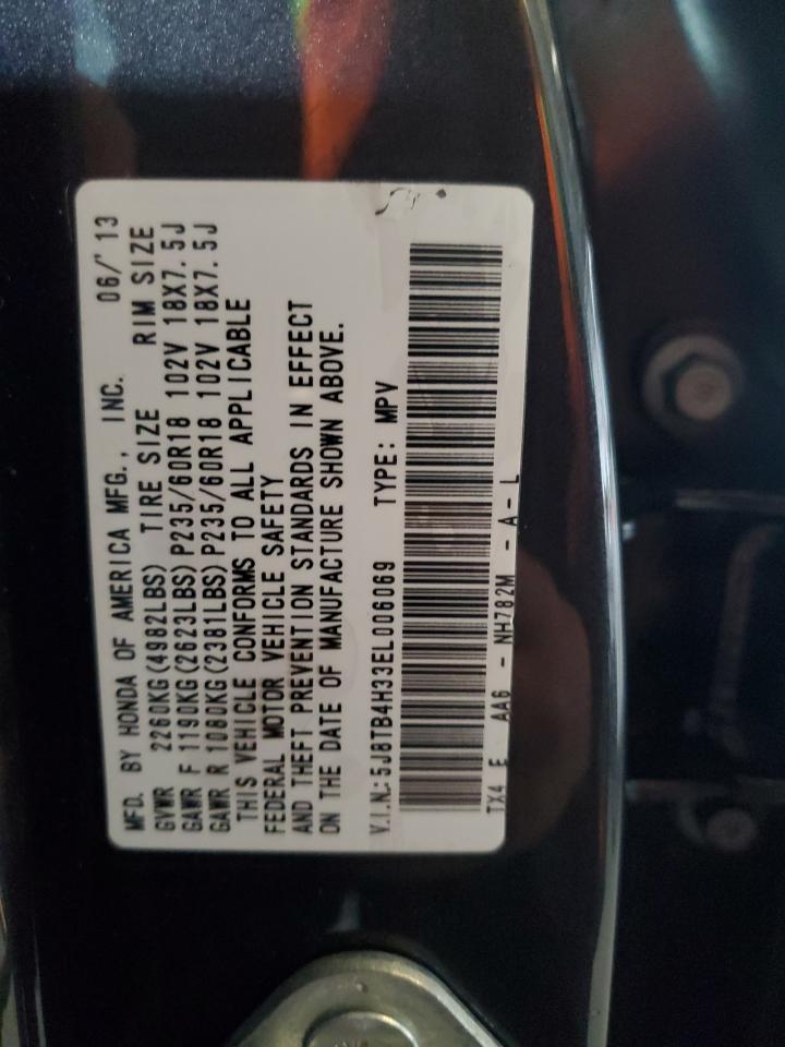 2014 Acura Rdx VIN: 5J8TB4H33EL006069 Lot: 92412545