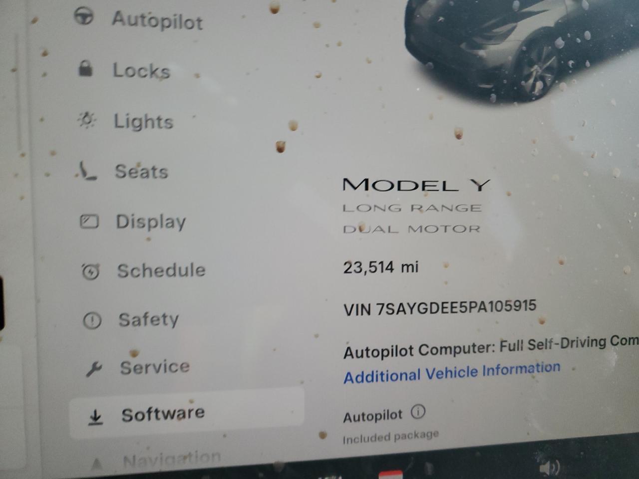 2023 Tesla Model Y VIN: 7SAYGDEE5PA105915 Lot: 91557295