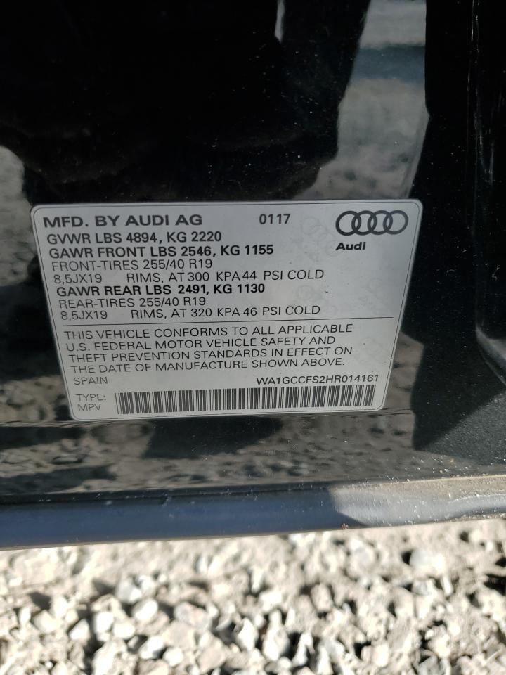 2017 Audi Q3 Prestige VIN: WA1GCCFS2HR014161 Lot: 92166415