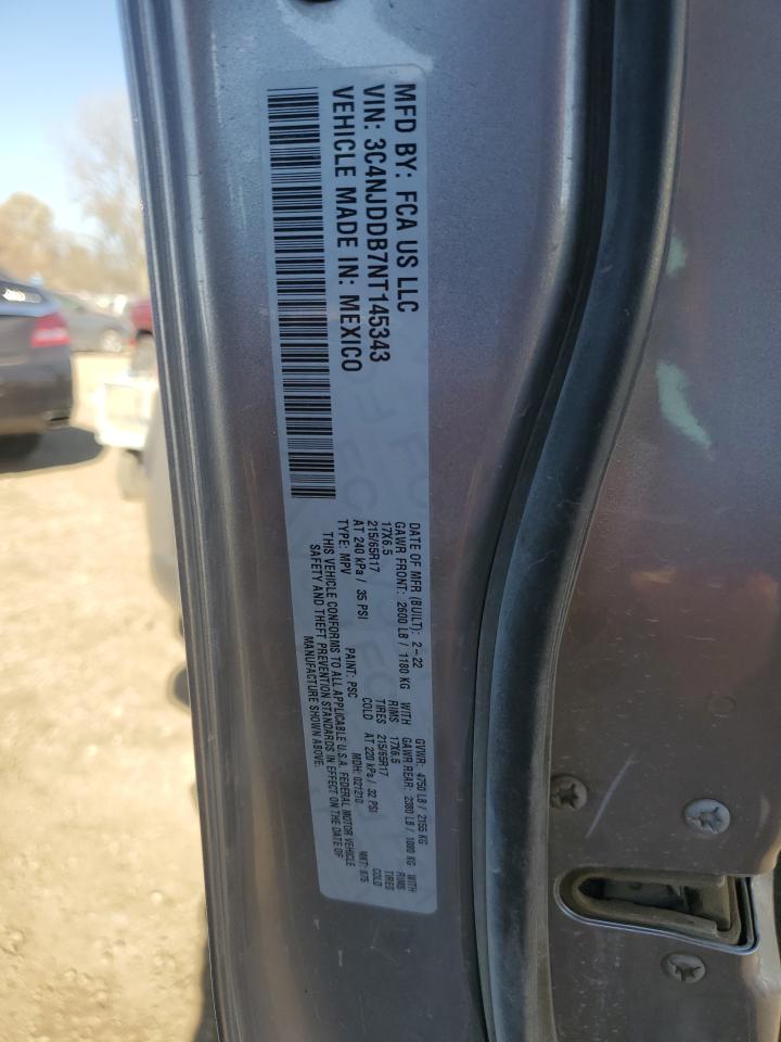 2022 Jeep Compass Trailhawk VIN: 3C4NJDDB7NT145343 Lot: 91551305