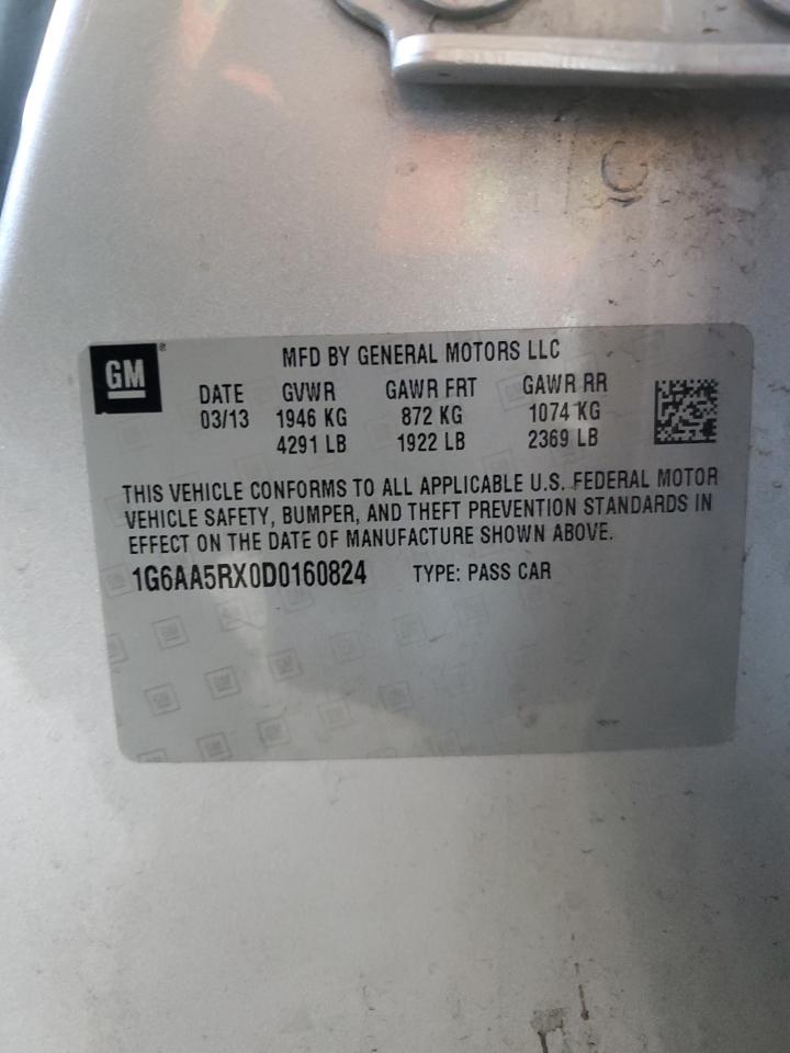 2013 Cadillac Ats VIN: 1G6AA5RX0D0160824 Lot: 91672985