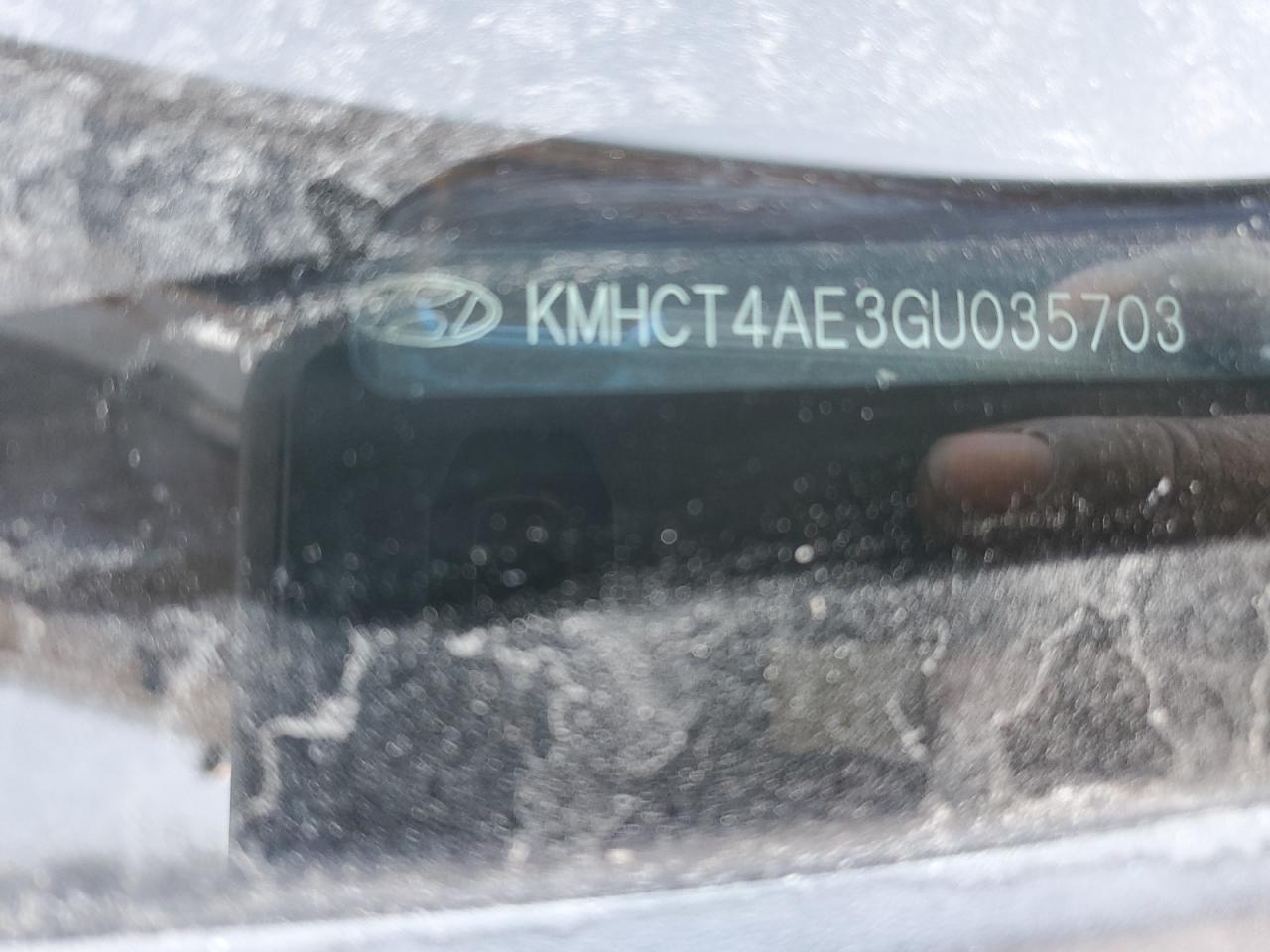 2016 Hyundai Accent Se VIN: KMHCT4AE3GU035703 Lot: 91806745