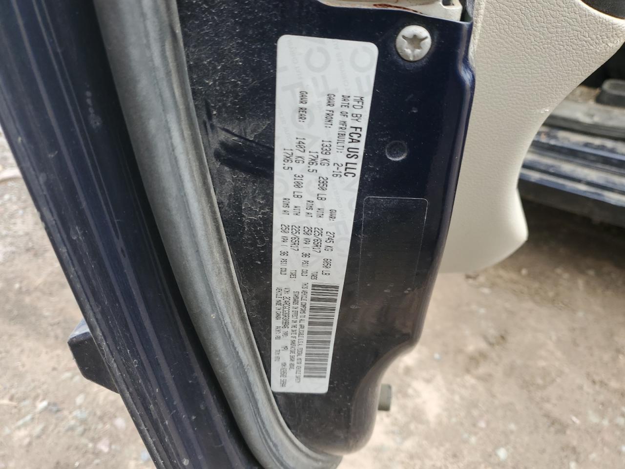 2016 Dodge Grand Caravan Sxt VIN: 2C4RDGCG3GR309846 Lot: 93205845