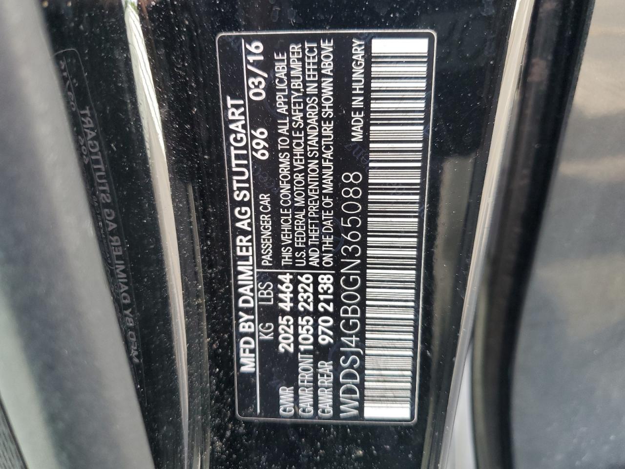 2016 Mercedes-Benz Cla 250 4Matic VIN: WDDSJ4GB0GN365088 Lot: 91641115