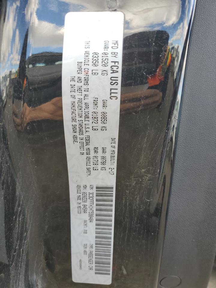 2017 Fiat 500 Abarth VIN: 3C3CFFFH1HT598484 Lot: 91297075