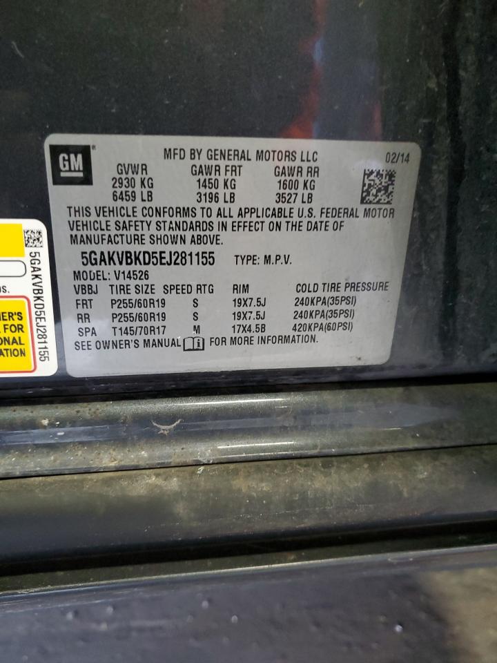 2014 Buick Enclave VIN: 5GAKVBKD5EJ281155 Lot: 91199165