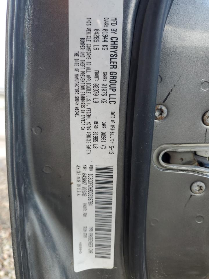 2013 Dodge Dart Limited VIN: 1C3CDFCH9DD316764 Lot: 93139135