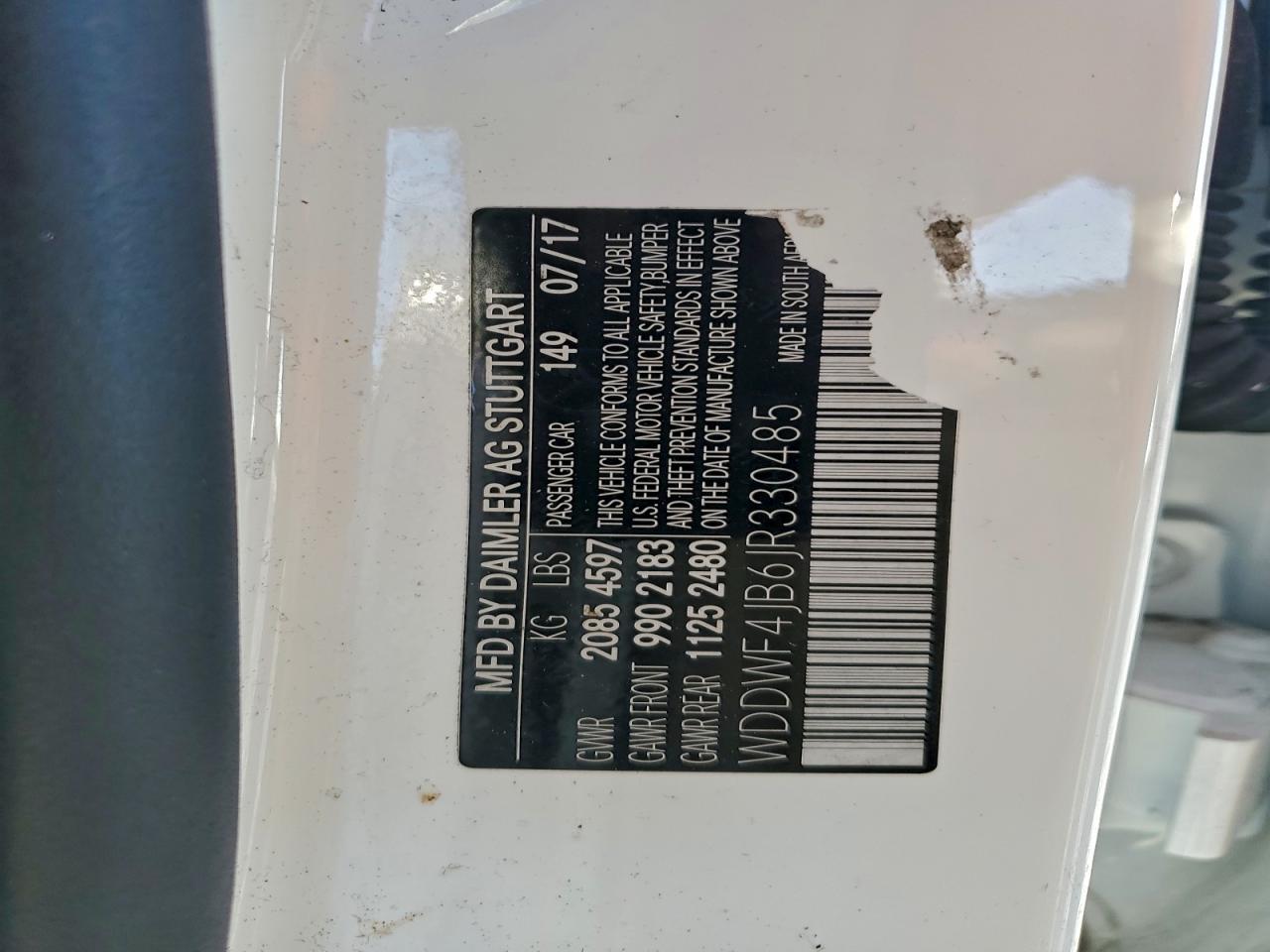 2018 Mercedes-Benz C 300 VIN: WDDWF4JB6JR330485 Lot: 94366605