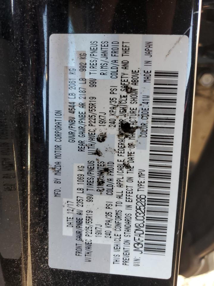 2018 Mazda Cx-5 Grand Touring VIN: JM3KFADM8J0325286 Lot: 91409705