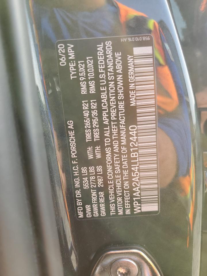 2020 Porsche Macan VIN: WP1AA2A54LLB12440 Lot: 90747715