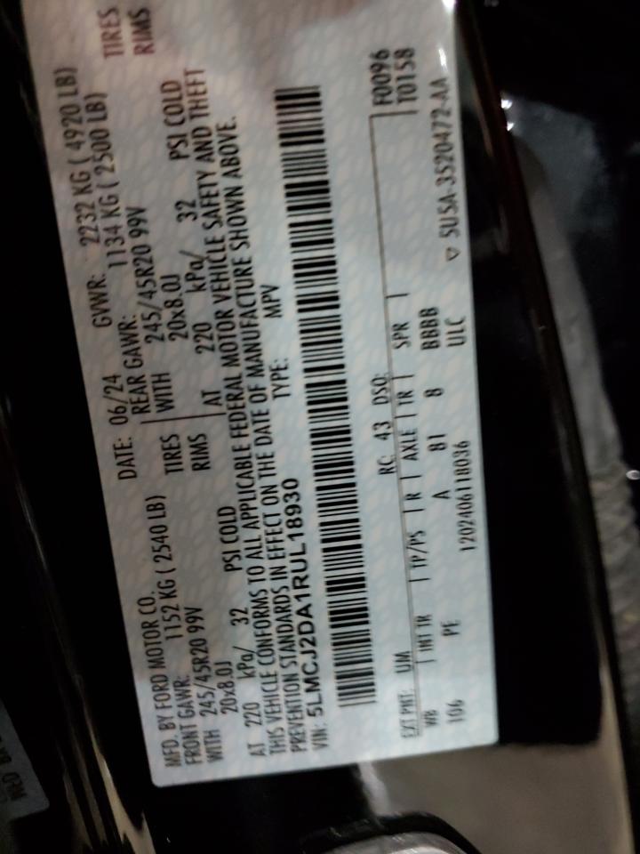 2024 Lincoln Corsair Reserve VIN: 5LMCJ2DA1RUL18930 Lot: 91226055