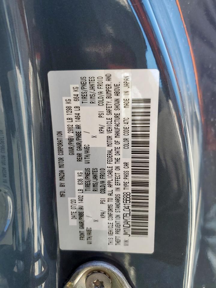 2020 Mazda Mx-5 Miata Grand Touring VIN: JM1NDAM76L0415688 Lot: 92313145