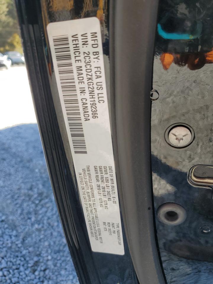 2022 Dodge Challenger Gt VIN: 2C3CDZKG2NH192366 Lot: 91580825