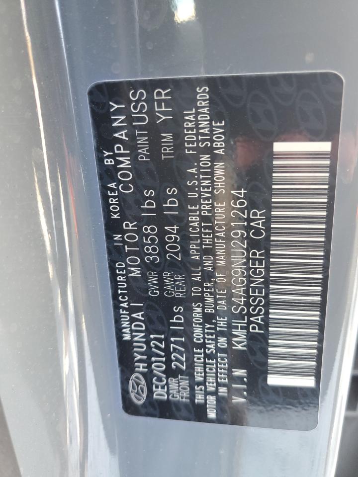 2022 Hyundai Elantra Sel VIN: KMHLS4AG9NU291264 Lot: 92439925