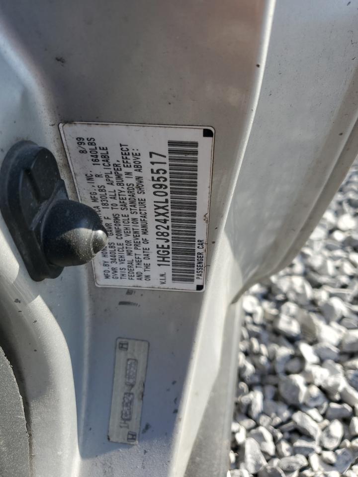 1999 Honda Civic Ex VIN: 1HGEJ824XXL095517 Lot: 93392205