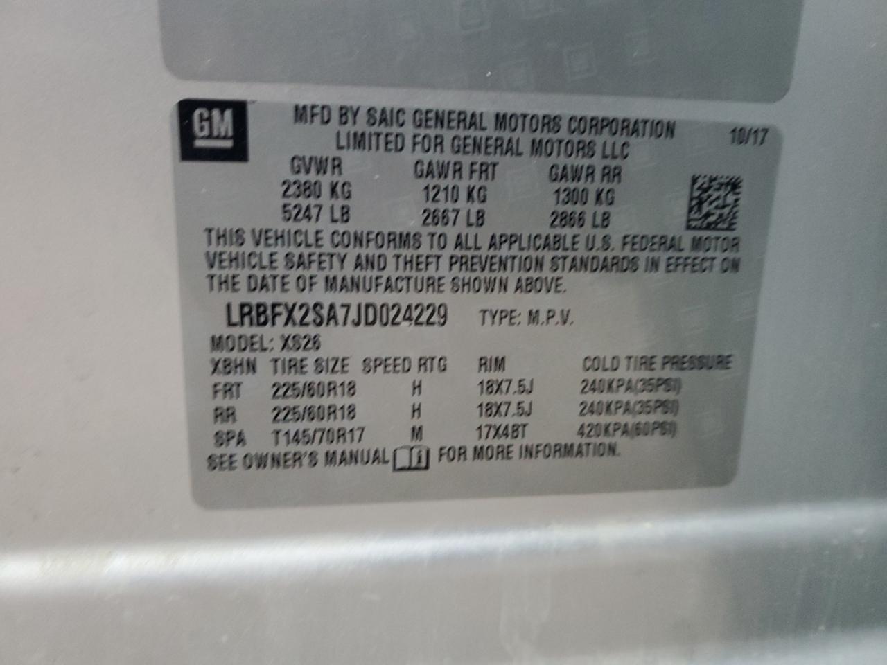 2018 Buick Envision Essence VIN: LRBFX2SA7JD024229 Lot: 93483005