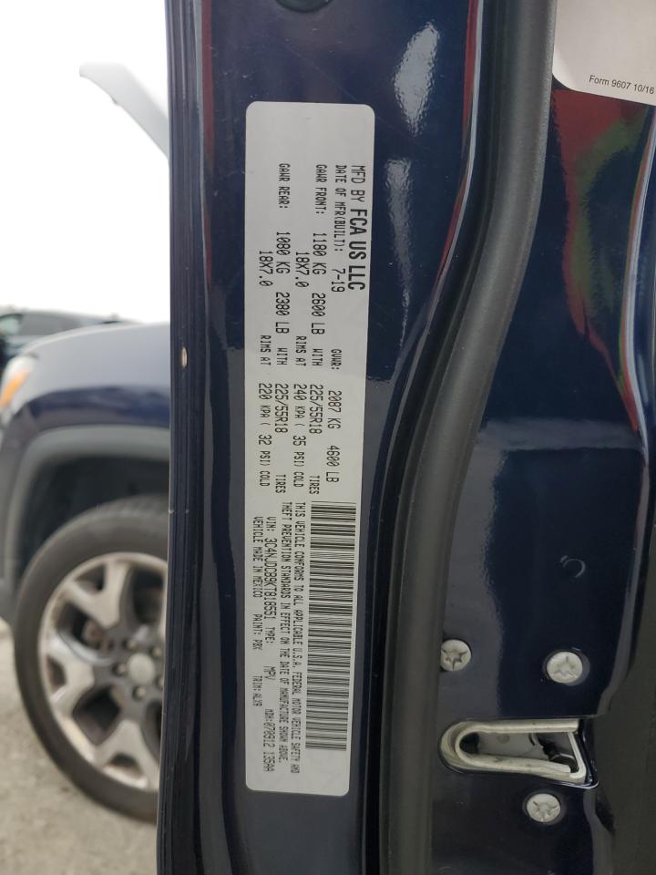 2019 Jeep Compass Limited VIN: 3C4NJDCB9KT818551 Lot: 93242135