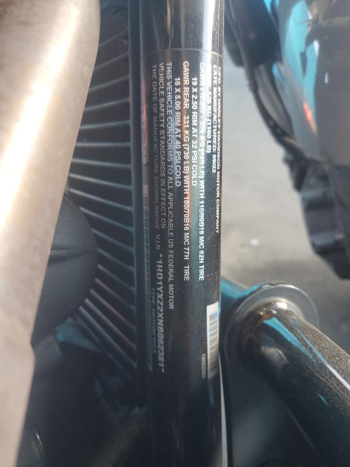 2022 Harley-Davidson Fxlrst VIN: 1HD1YXZ2XNB062381 Lot: 91323505