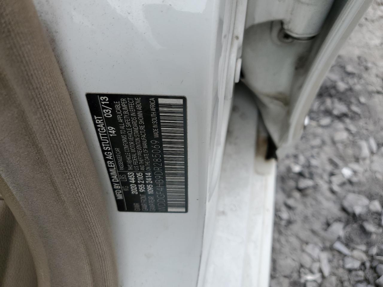 2013 Mercedes-Benz C 250 VIN: WDDGF4HB9DR285069 Lot: 91922055