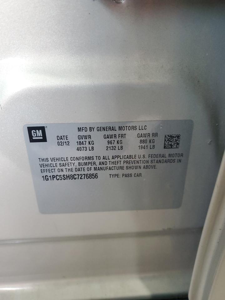 2012 Chevrolet Cruze Ls VIN: 1G1PC5SH8C7276856 Lot: 91353905