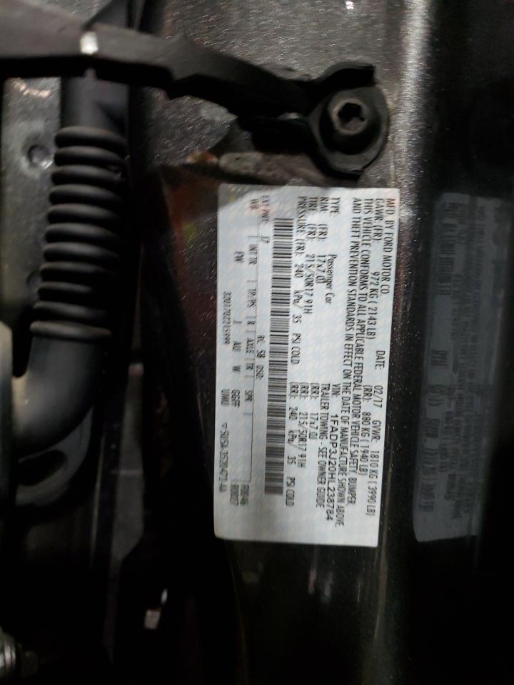 2017 Ford Focus Titanium VIN: 1FADP3J20HL238784 Lot: 92239965