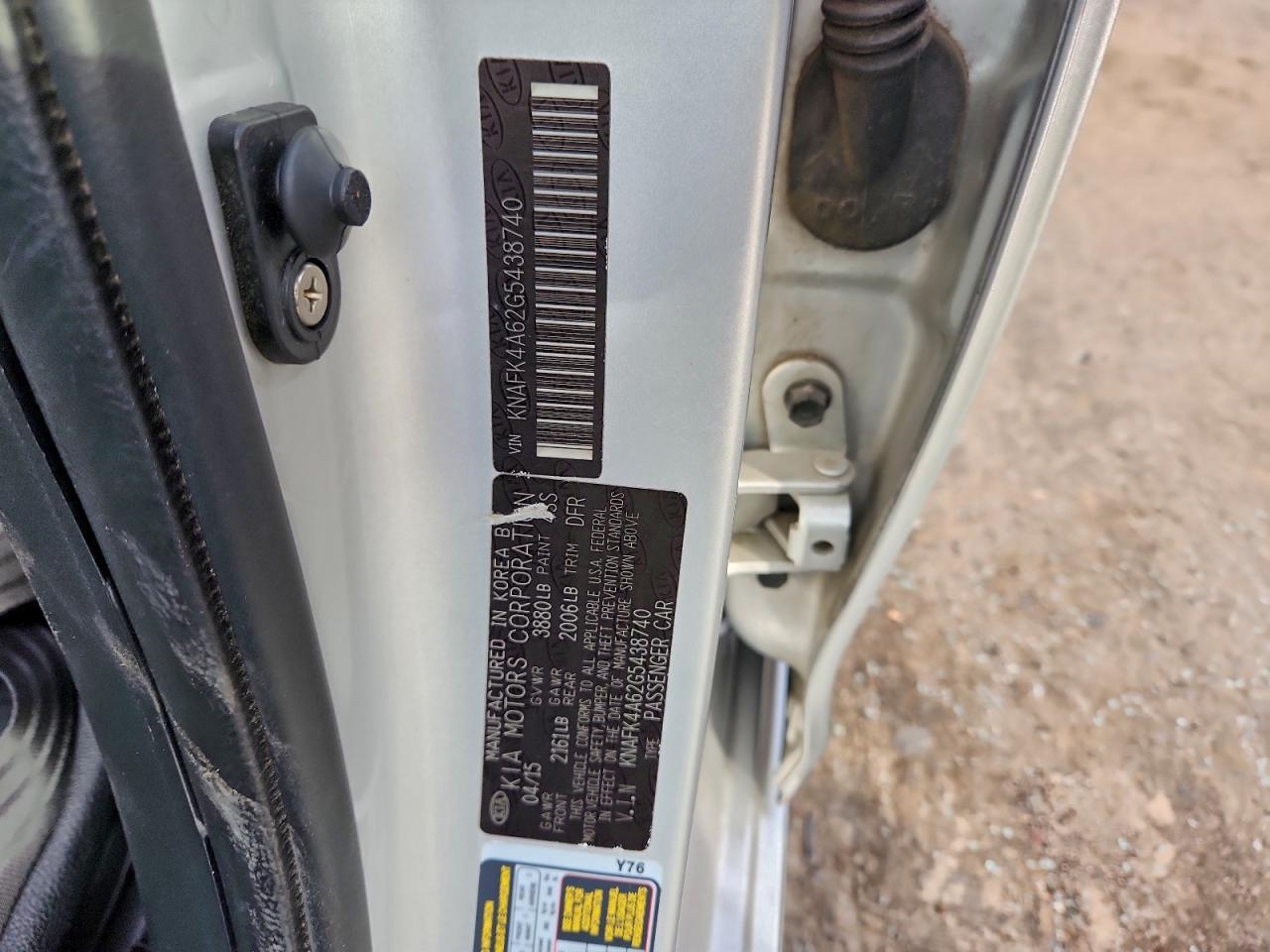 2016 Kia Forte Lx VIN: KNAFK4A62G5438740 Lot: 94581315