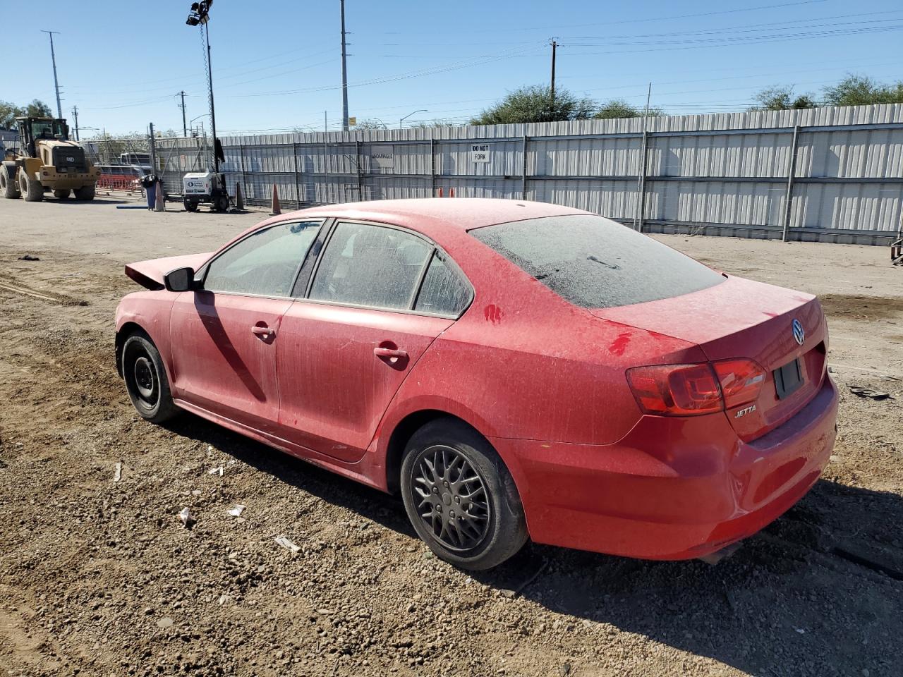 2014 Volkswagen Jetta Base red sedan gasoline 3VW2K7AJ6EM235619 photo #3