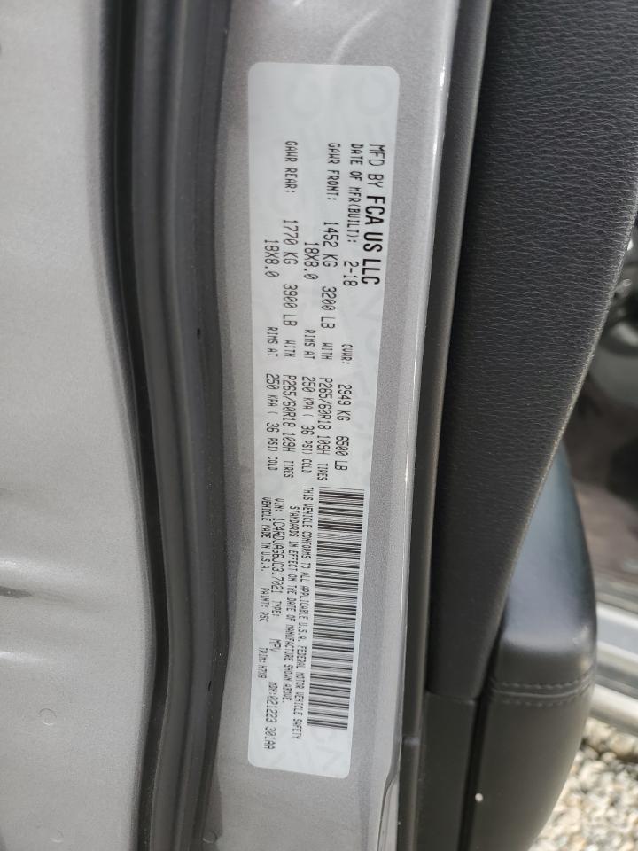 2018 Dodge Durango Sxt VIN: 1C4RDJAG6JC317021 Lot: 93770195