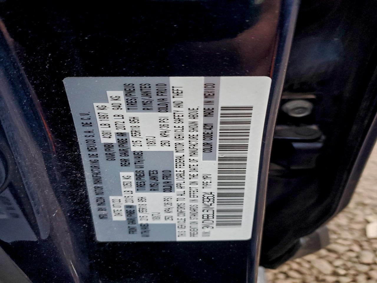 2022 Mazda Cx-30 Select VIN: 3MVDMBBL6NM439604 Lot: 93224555