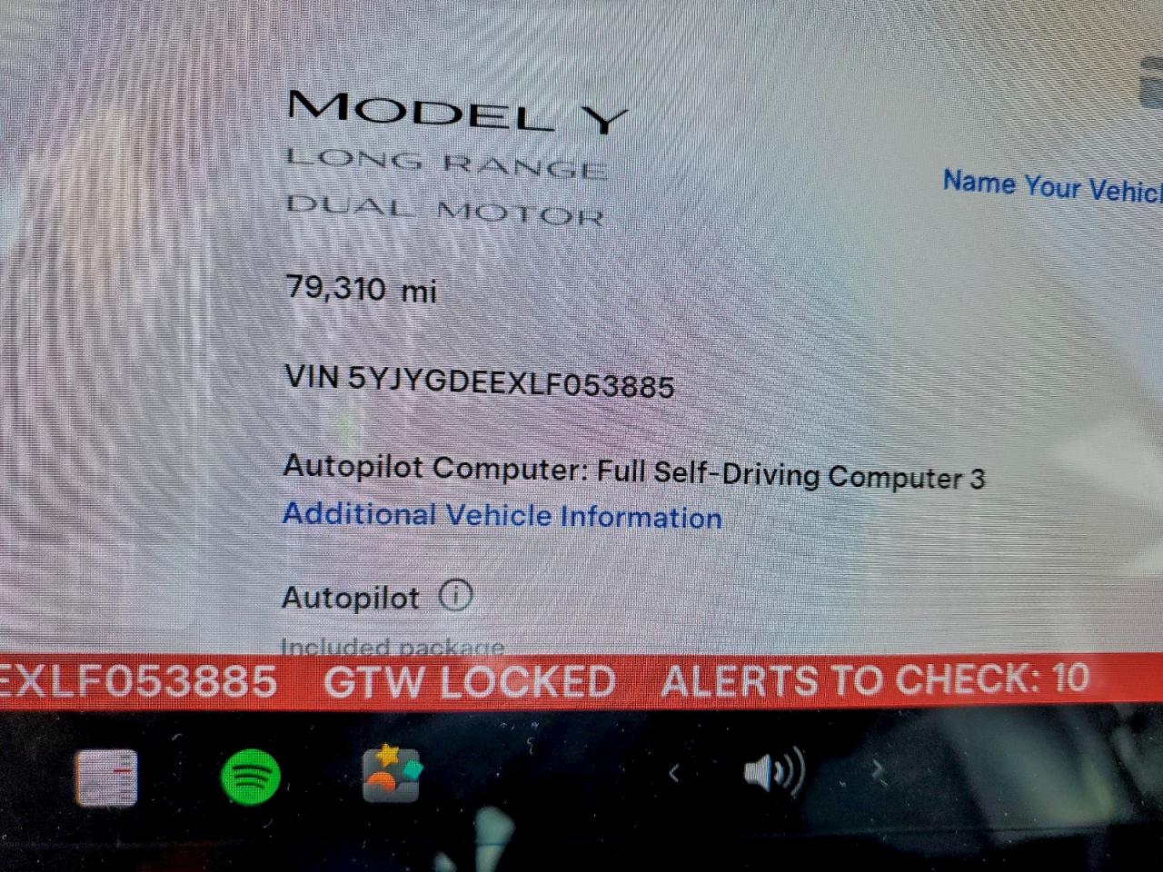 2020 Tesla Model Y VIN: 5YJYGDEEXLF053885 Lot: 94583455