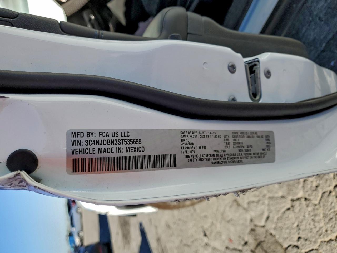 2025 Jeep Compass Latitude VIN: 3C4NJDBN3ST535655 Lot: 94083005