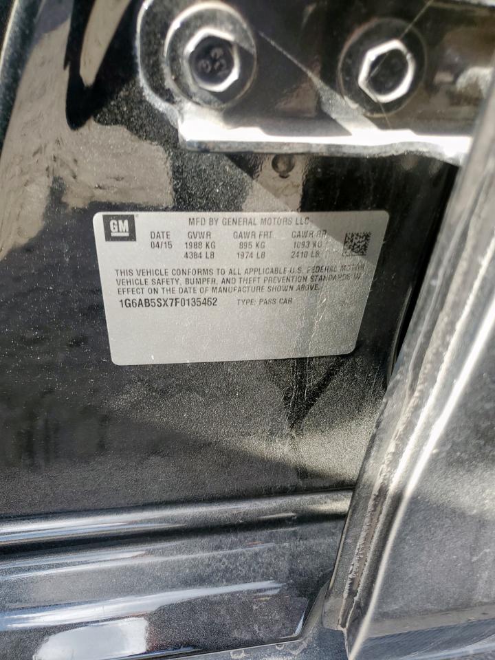 2015 Cadillac Ats Luxury VIN: 1G6AB5SX7F0135462 Lot: 92684885